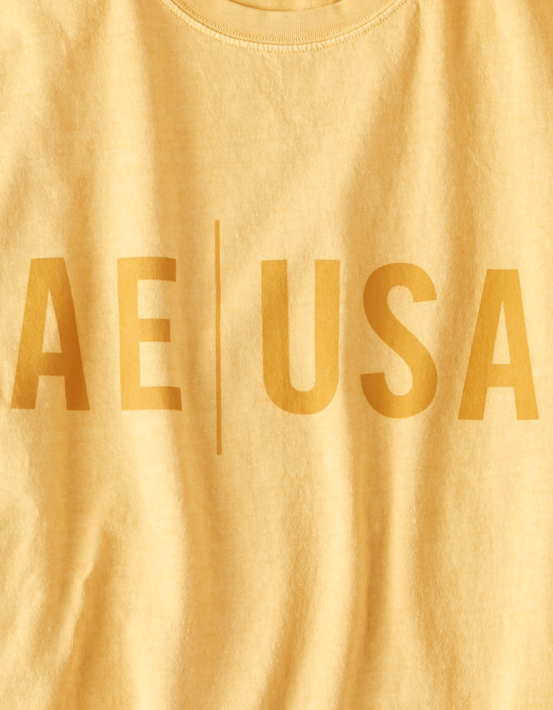 Фото футболка american eagle с лого жёлтая от магазина American Eagle
