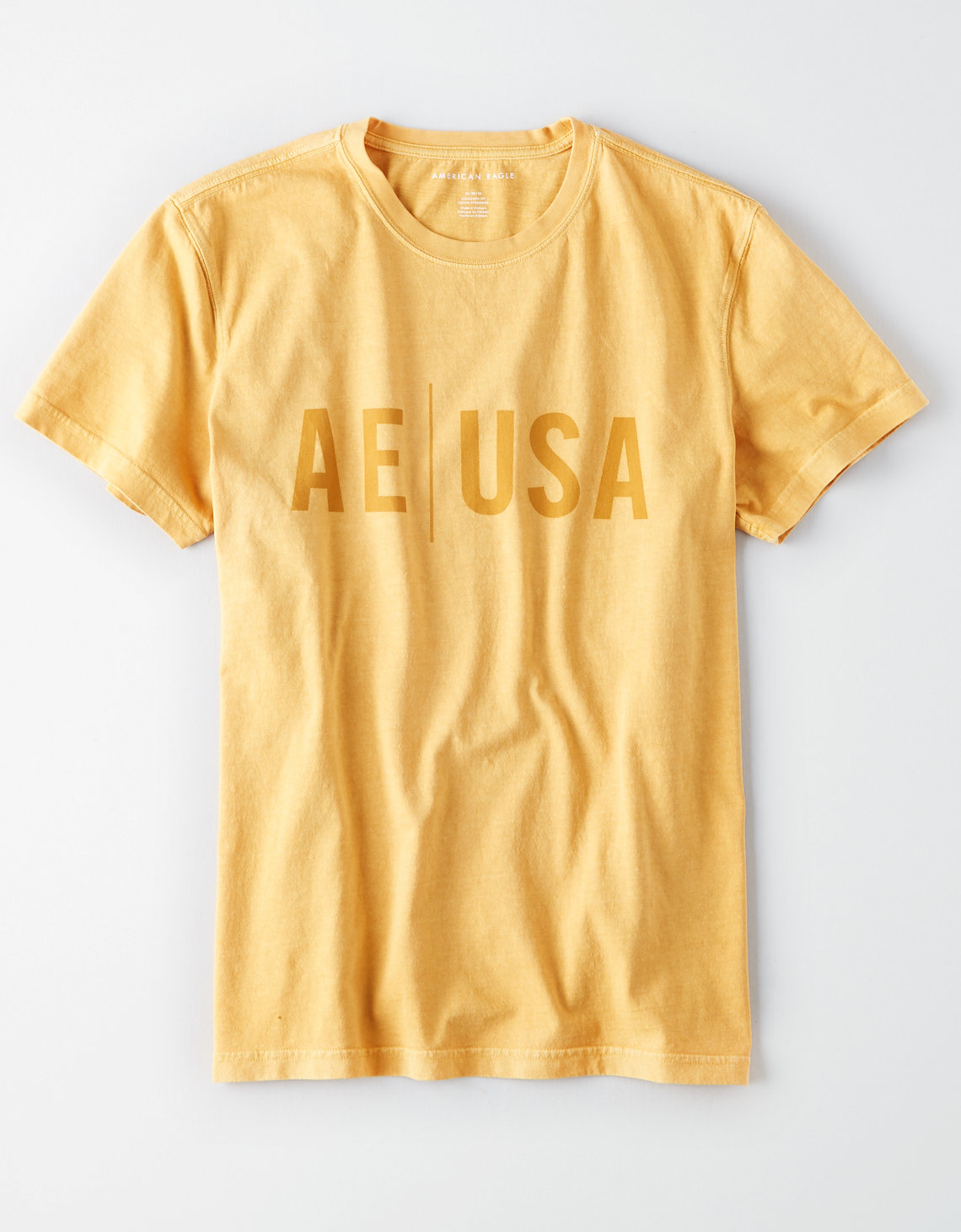 Фото футболка american eagle с лого жёлтая от магазина American Eagle